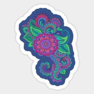 Beautiful Floral Decorative Graphic Sticker